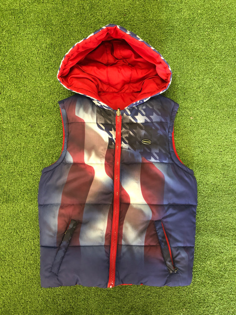 Piumino smanicato Sarabanda doubleface 5 anni