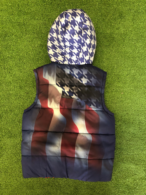 Piumino smanicato Sarabanda doubleface 5 anni