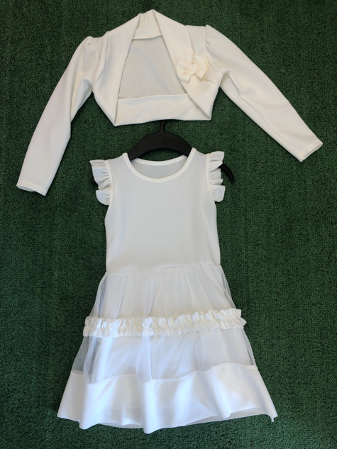 Vestito + coprispalle 4/5 anni