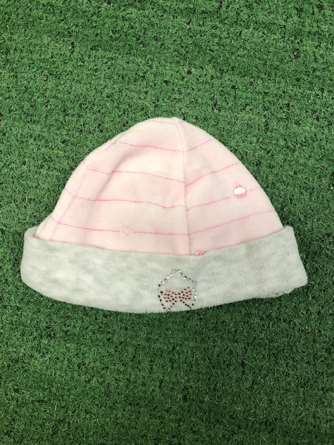 Cuffia neonata ciniglia 0/3 mesi