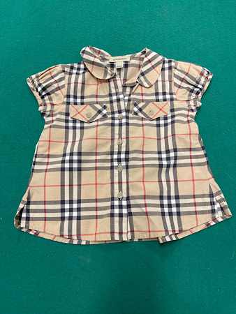 Camicia Burberry 4 anni manica corta