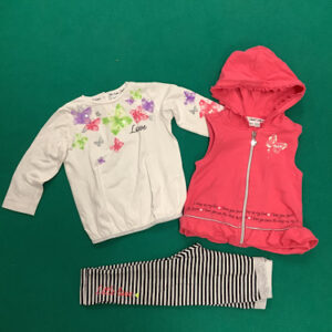 Completo felpa+maglia+leggings Blukids 12-18 mesi 80 cm