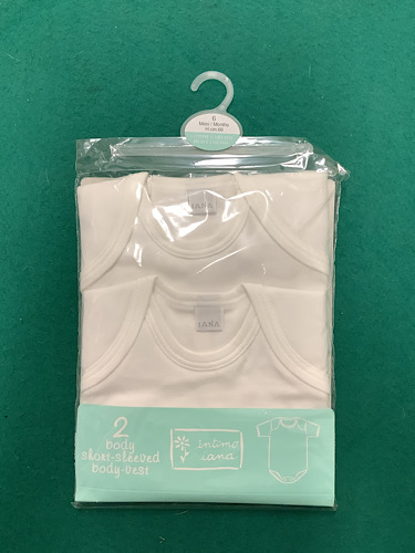 Nuovo set 2 body in cotone 6 mesi