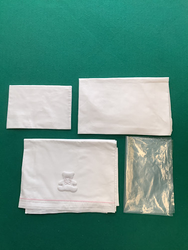 Set lenzuola da lettino 3 pz.