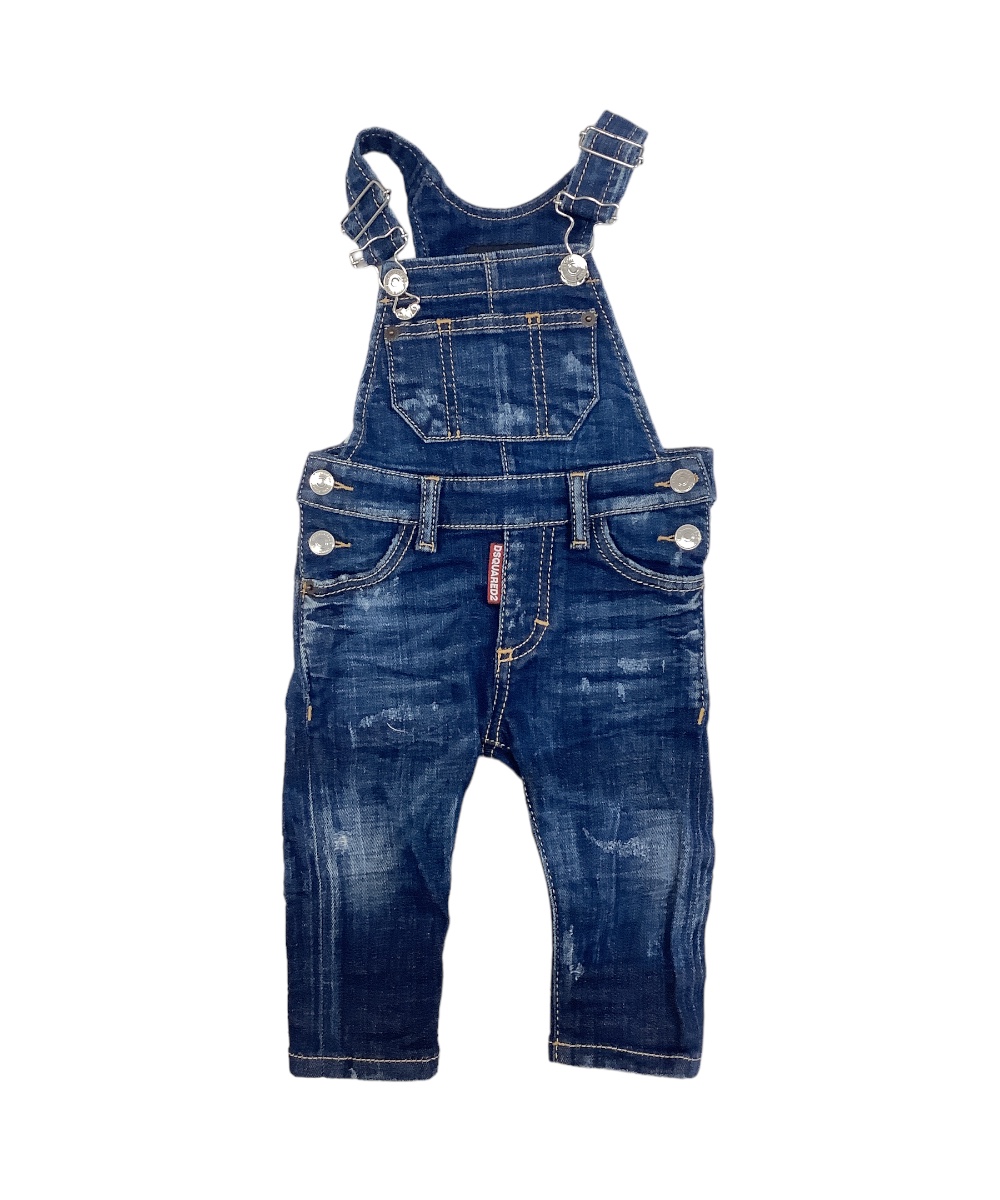 Salopette jeans Dsquered 9 mesi