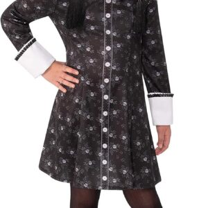 Costume carnevale Mercoledì+parrucca 5/7 anni