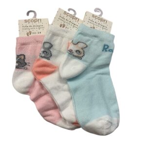 Nuovi calzini in cotone 3 pz n 22/24