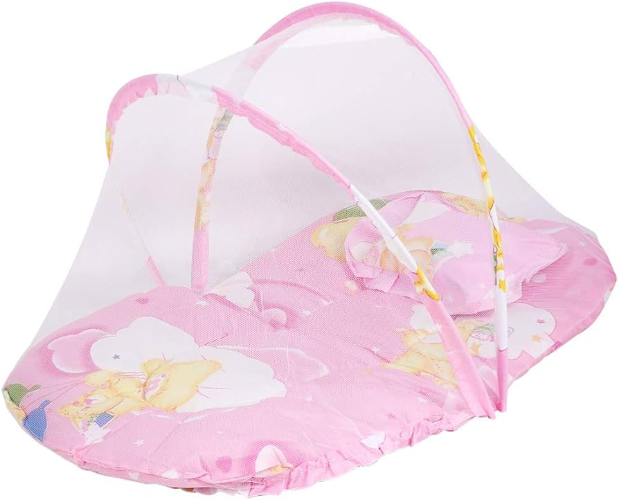 Lettino pieghevole con zanzariera