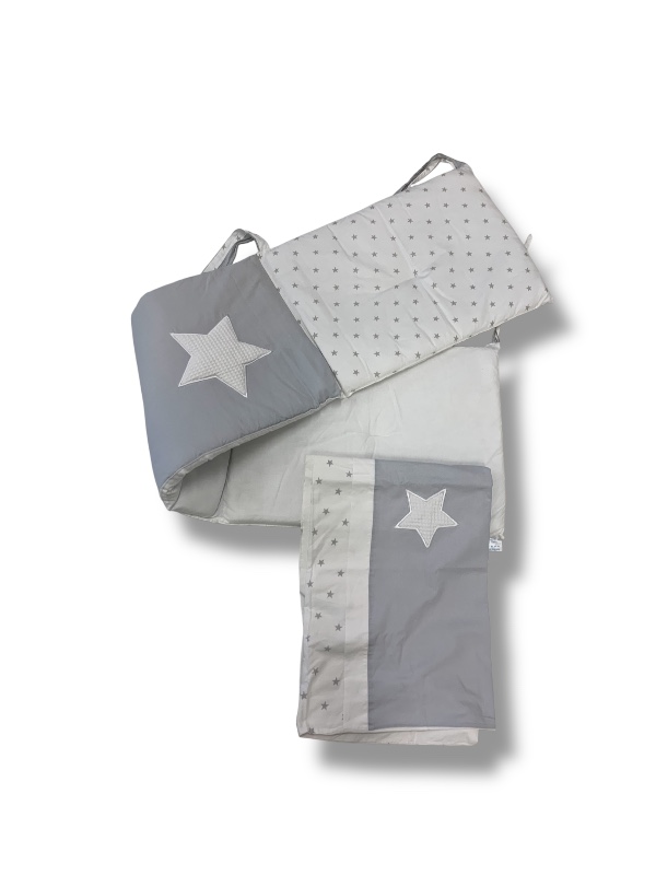 Set paracolpi con lenzuola Azzurra design