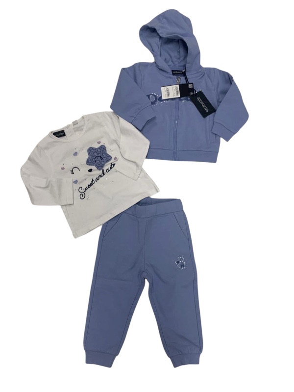 Nuoca tuta e maglia felpata Sarabanda 18 mesi