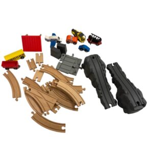 Pista legno con macchinine