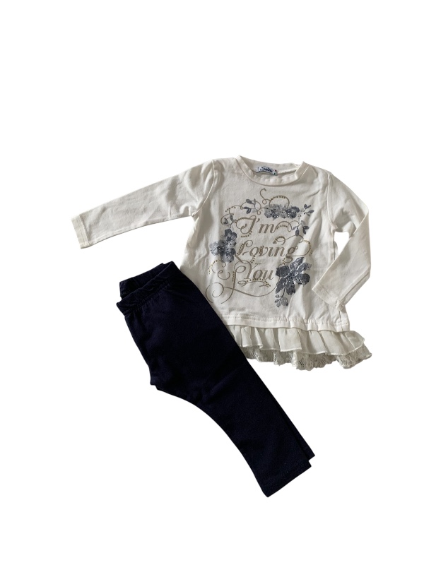 Completo in cotone 6/9 mesi