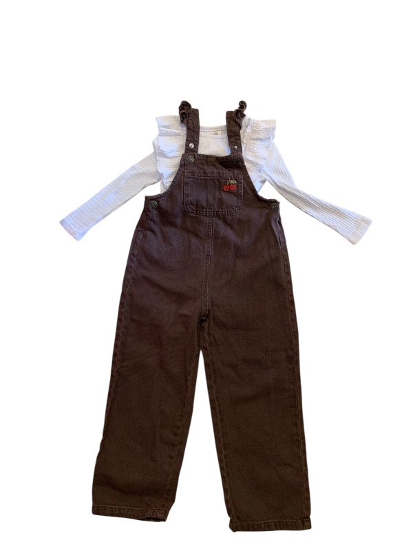 Completo salopette 5/6 anni 116 cm
