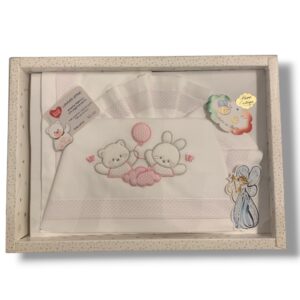 Nuovo set lenzuola lettino 60x120 cm