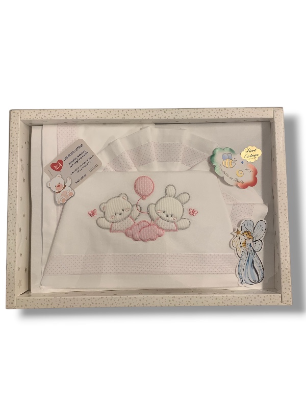 Nuovo set lenzuola lettino 60x120 cm